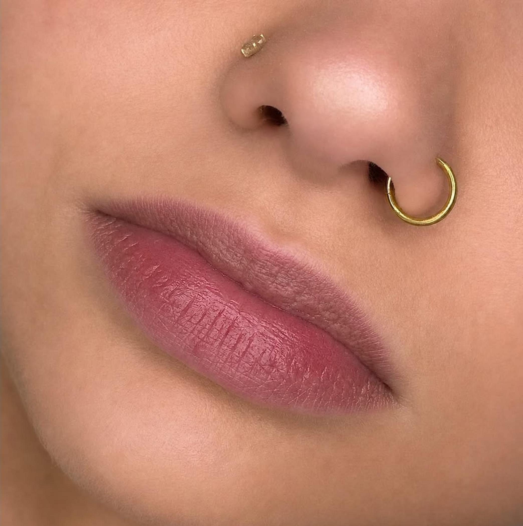 natural ombre lip tattoo healed results